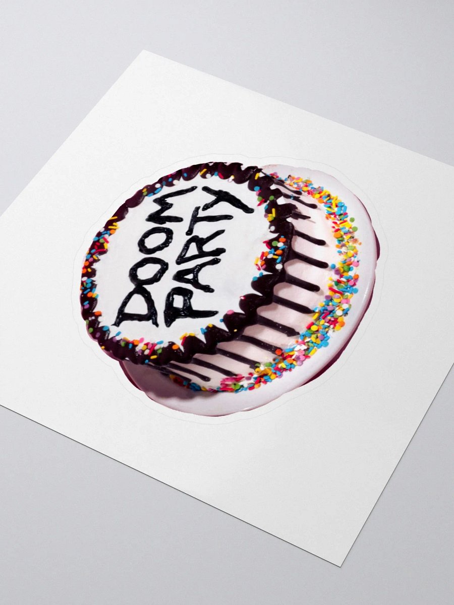 Doom Party Cake Full Color Sticker product image (3)