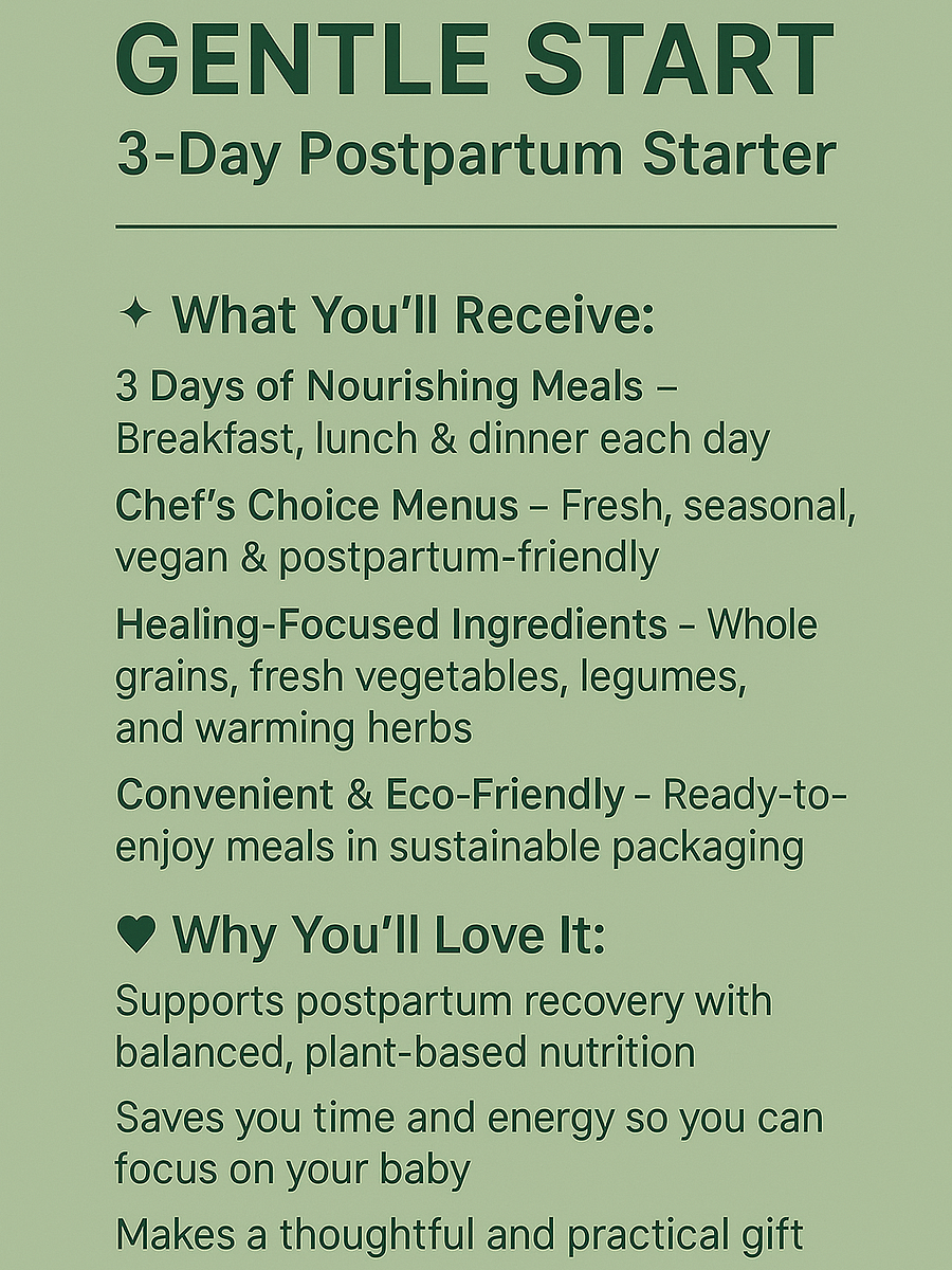 Gentle Start 3 Day Meal Packages product image (4)