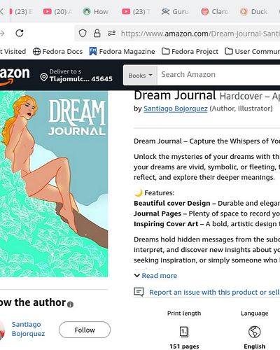 Dream Journal Cover Illustration
A journal Notebook 

Dream Journal – Capture the Whispers of Your Subconscious

Unlock the m...