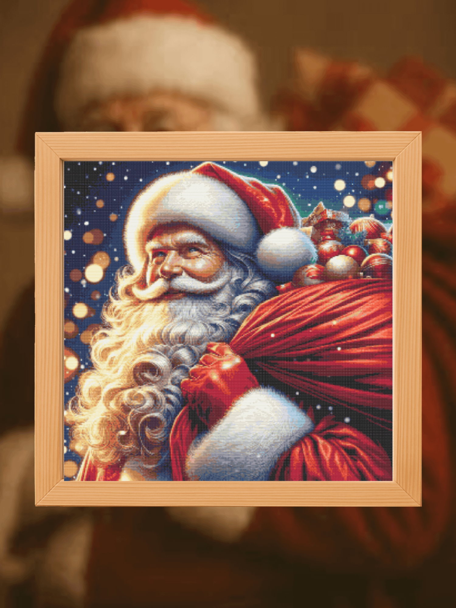 Santa with Presents Cross Stitch Pattern product image (1)