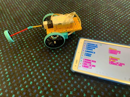 The Grand Final winning racer from one my Spike Prime “Wall bumping racer” sessions today at Nixon Street Primary in Devonpor...