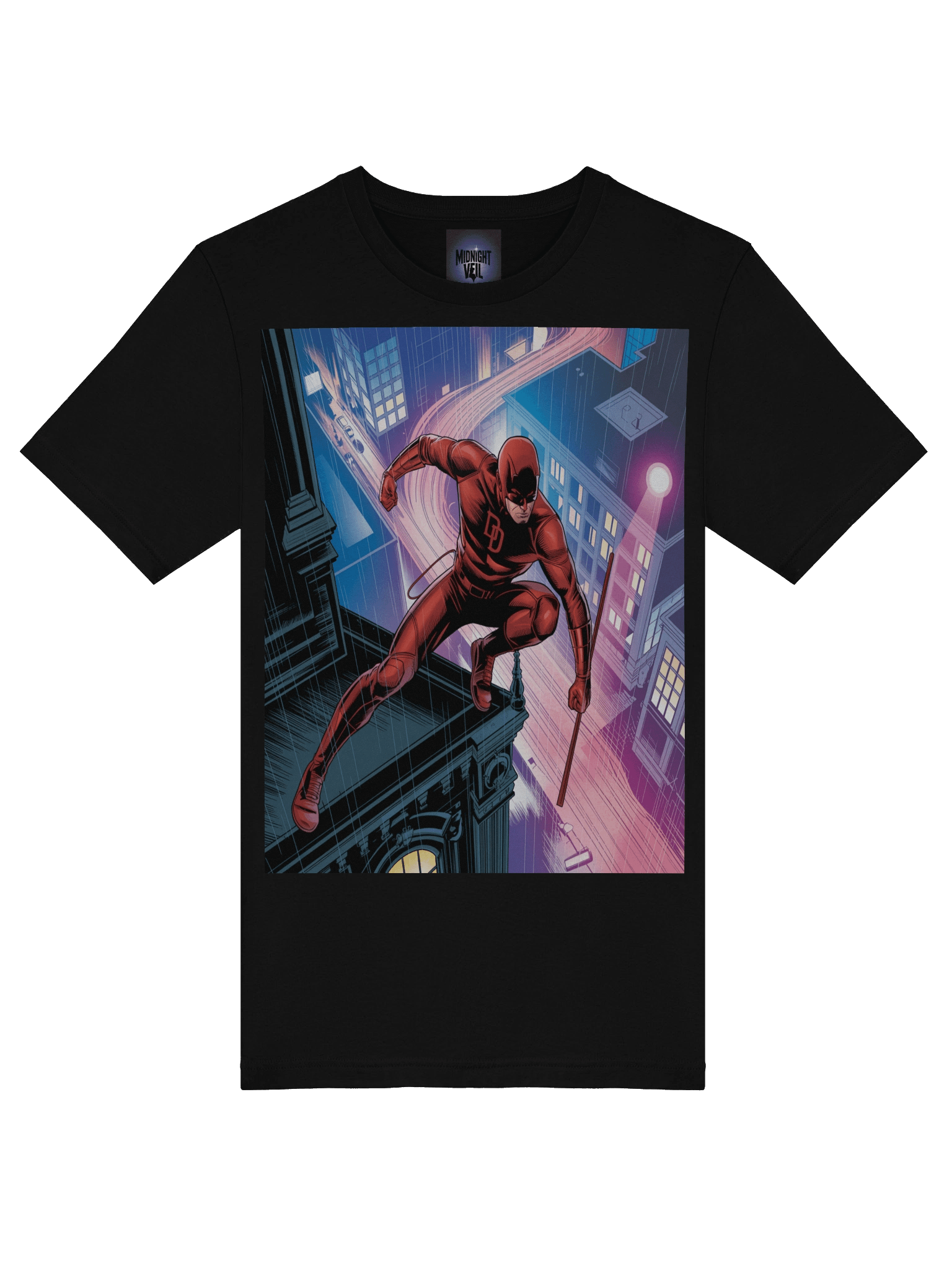 Daredevil's Neon Leap – Premium Supersoft T-Shirt product image (7)