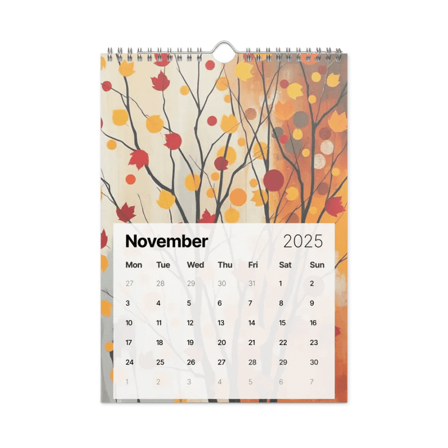 ART ABSTRACT WALL CALENDAR 2025 product image (11)