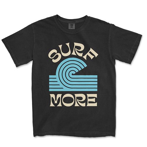 Surf's up! Get your surf on with this cool minimal graphic tee.