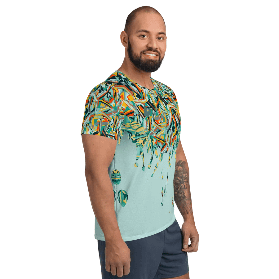 Colorful Destruction | Men´s Athletic T-Shirt product image (4)