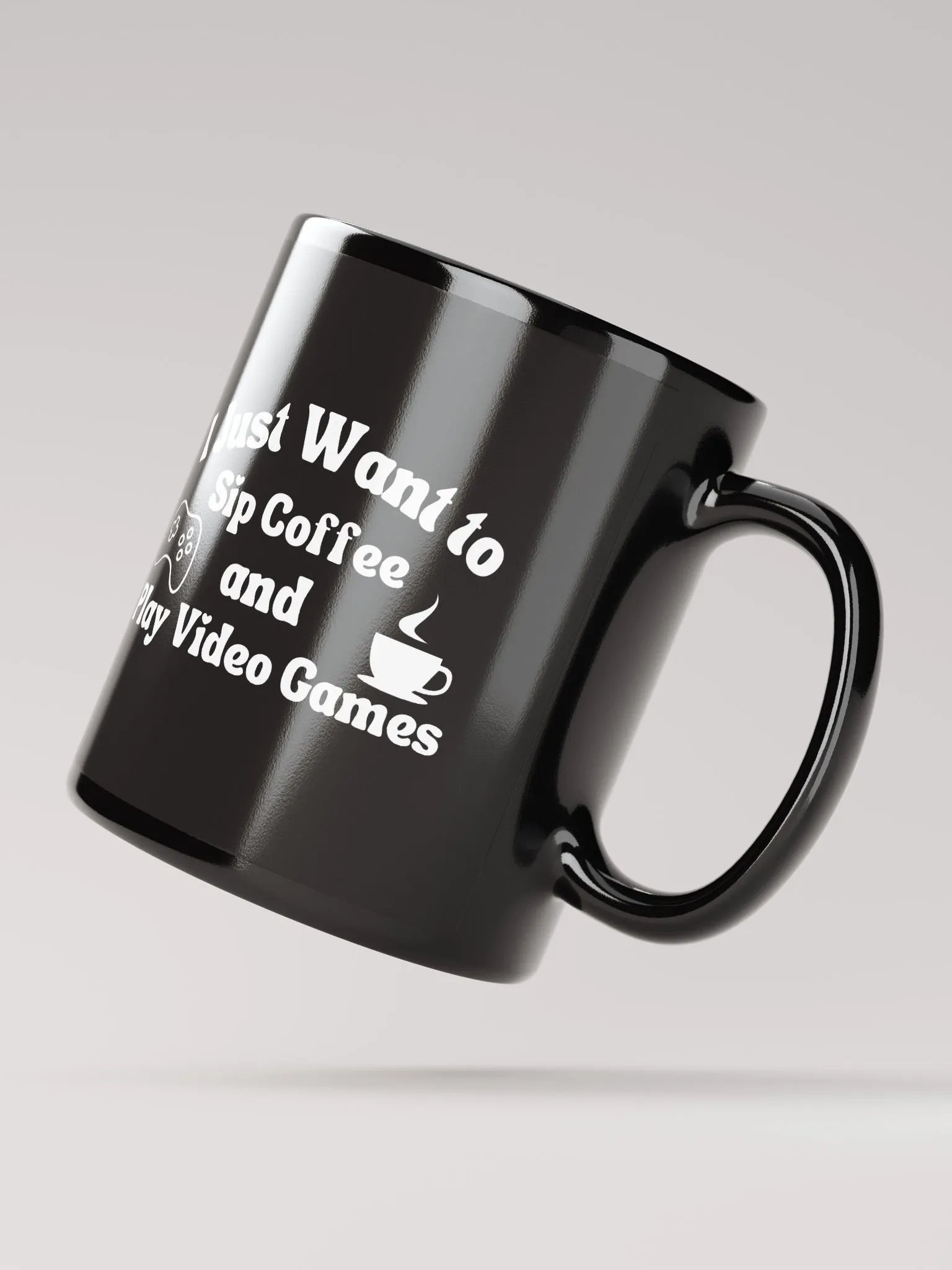 Coffee and Video Games Coffee Mug (Black) product image (4)