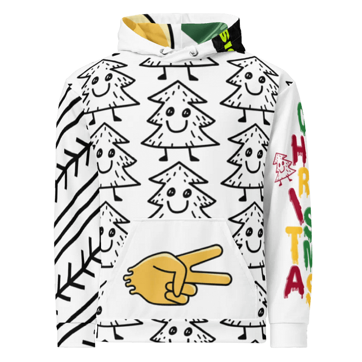 Drip Gun Yellow Unisex Christmas Hoodie product image (1)