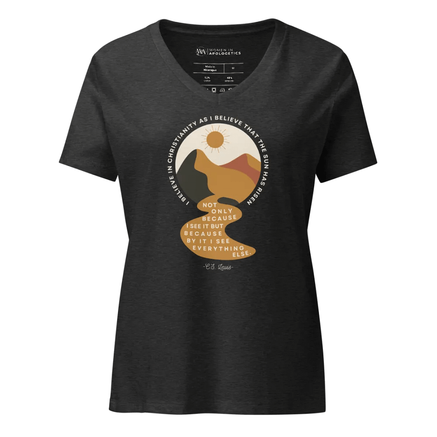 I Believe in Christianity C.S. Lewis Quote V-Neck T-Shirt product image (1)