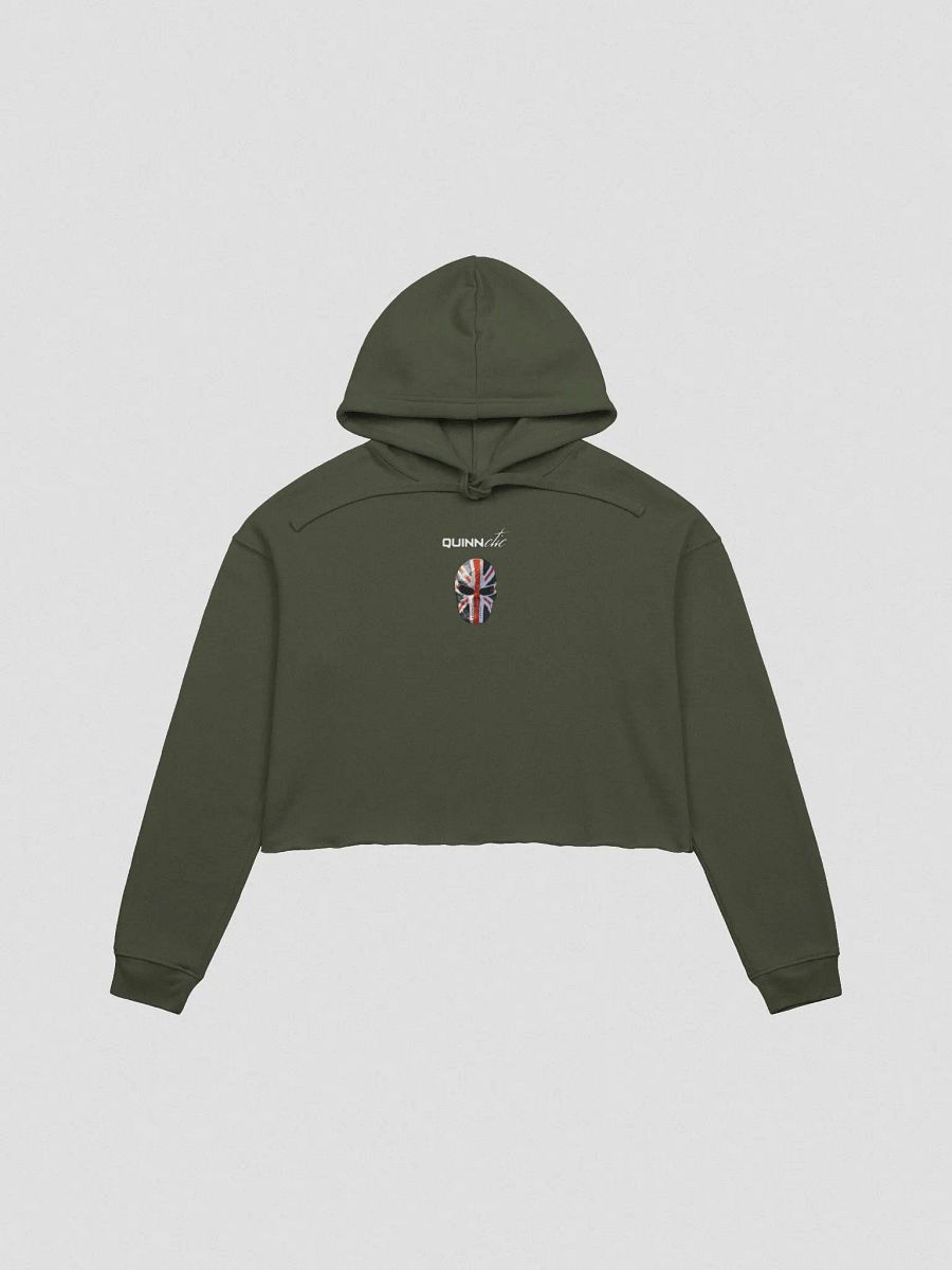 Quinnetic Logo - Bella+Canvas Fleece Crop Hoodie product image (2)