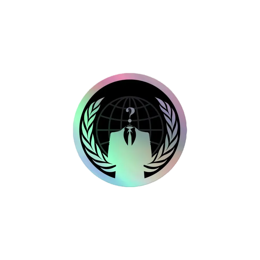 Anonymous Holographic Sticker product image (1)