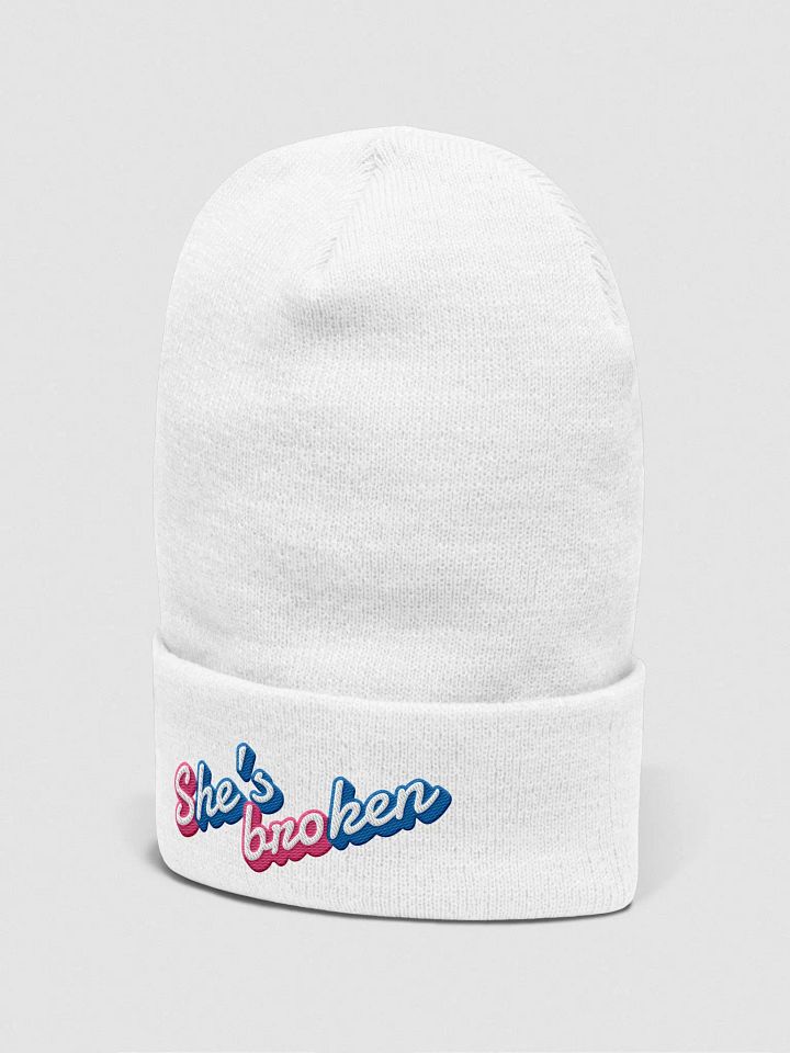 S(he's) bro(ken) - Embroidered Beanie product image (2)