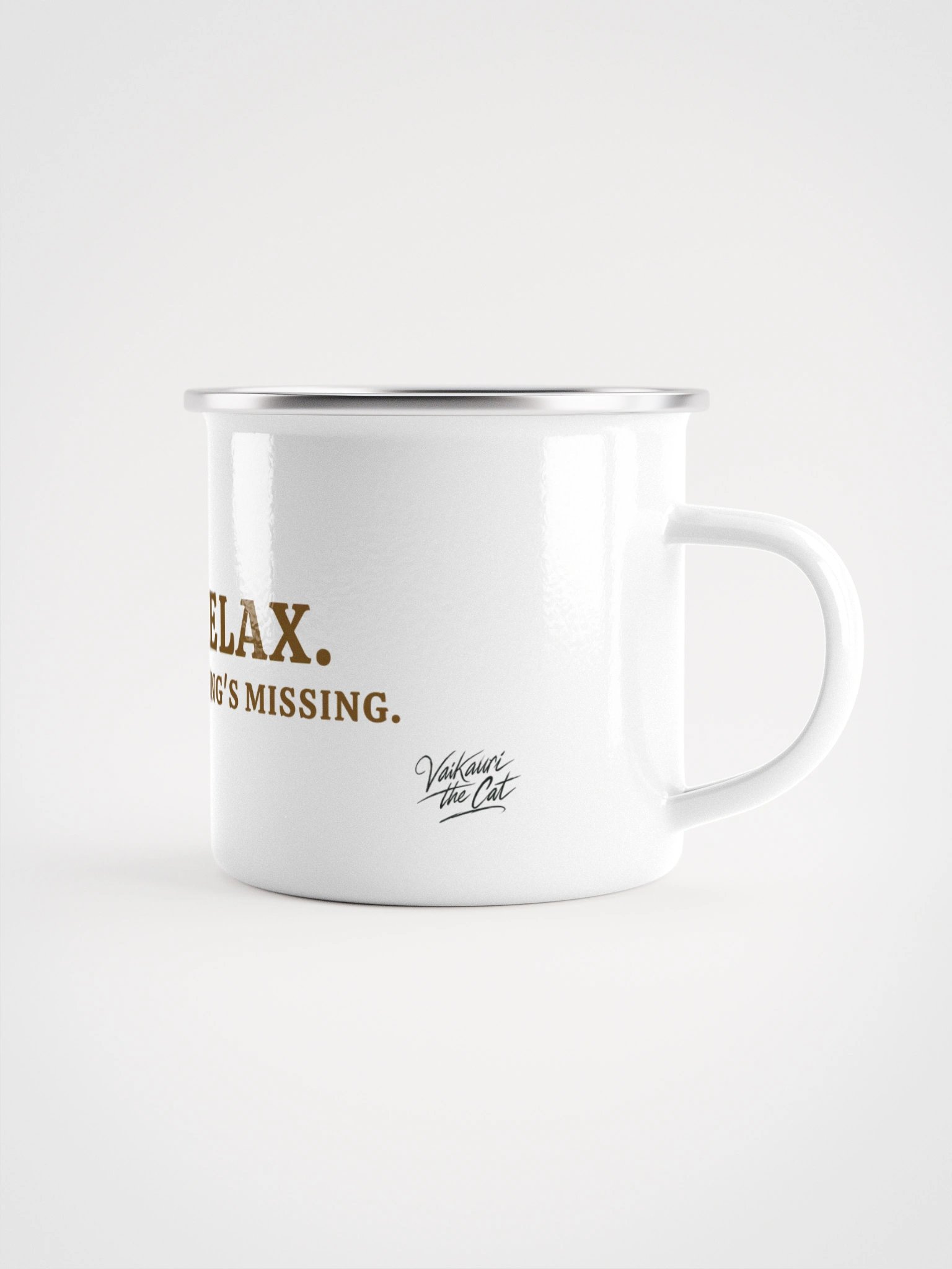 Vaikauri Cat Enamel Mug product image (1)