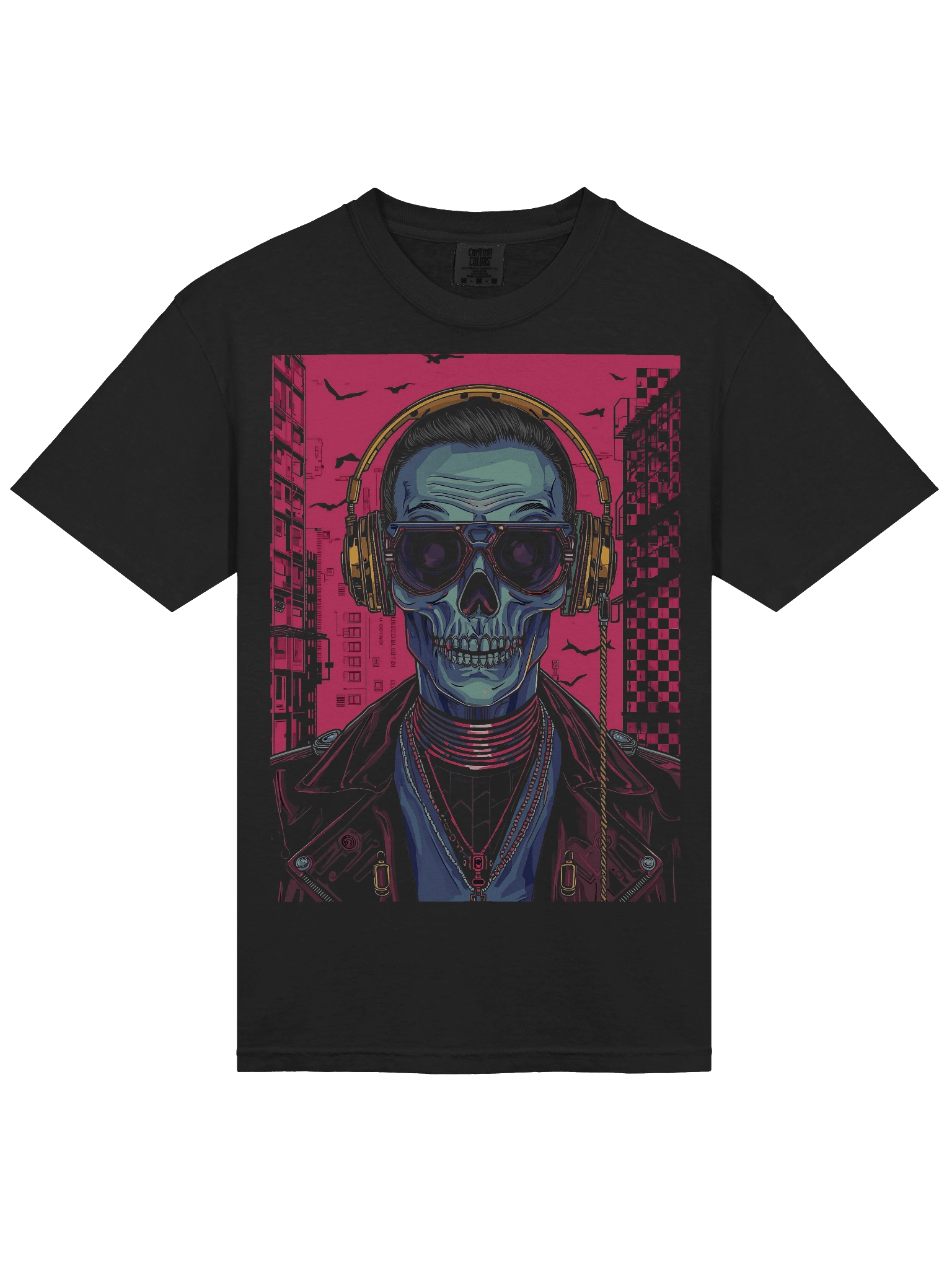 Cyber Skull Rapper Heavyweight T-Shirt product image (4)