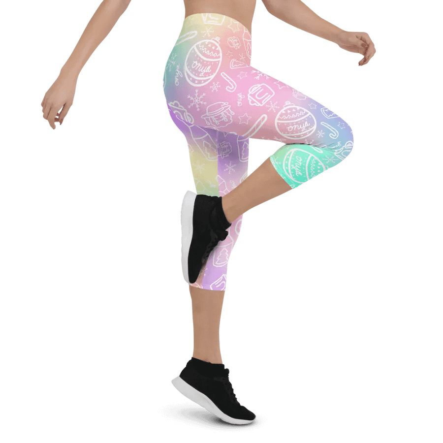 Limited Edition Christmas Tie Die Crop Leggings product image (4)
