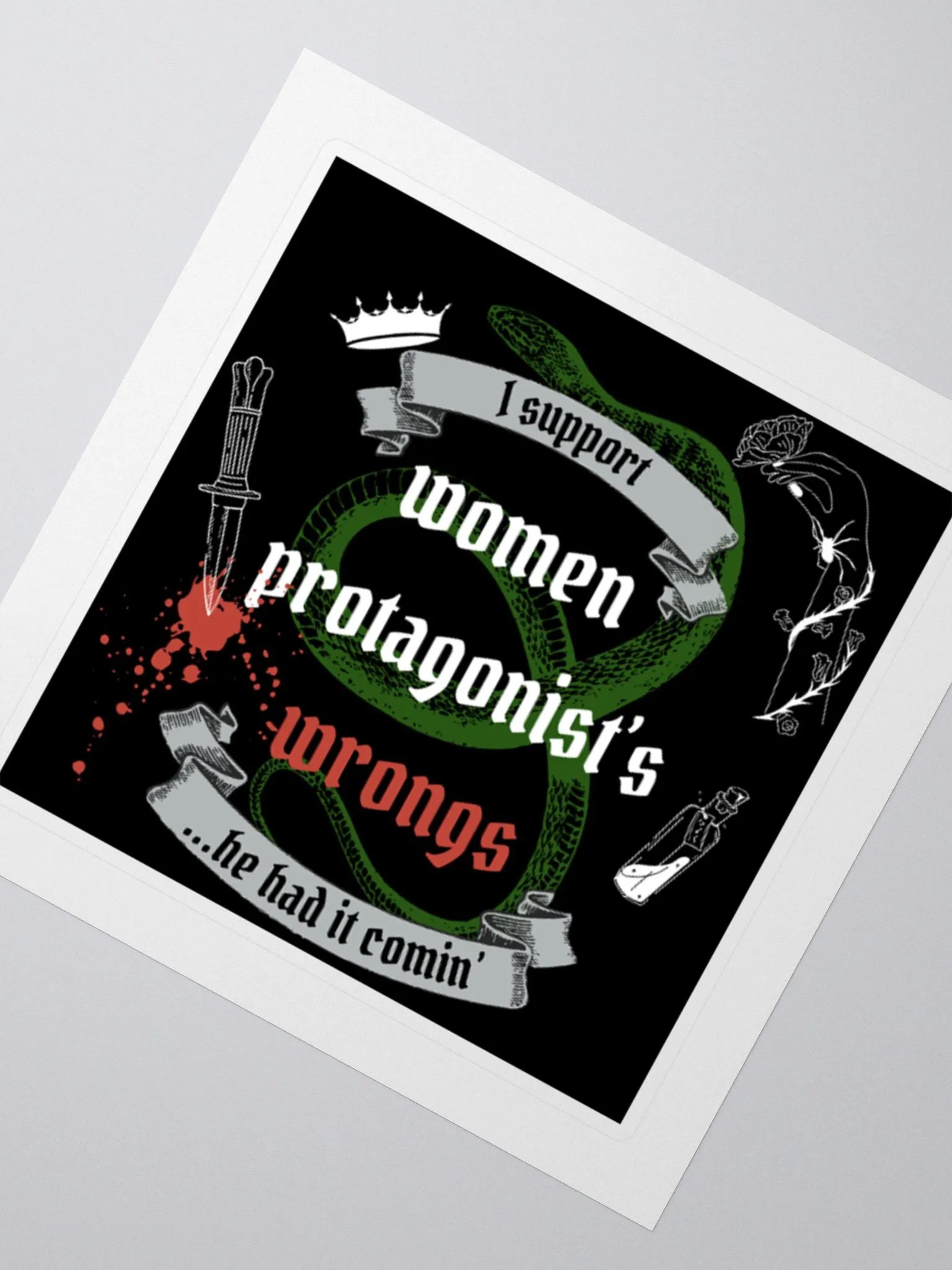 Supporting Women Protagonist's Wrongs Sticker product image (5)