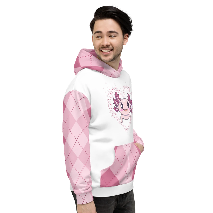 Pink And White Axolotl Hoodie product image (5)