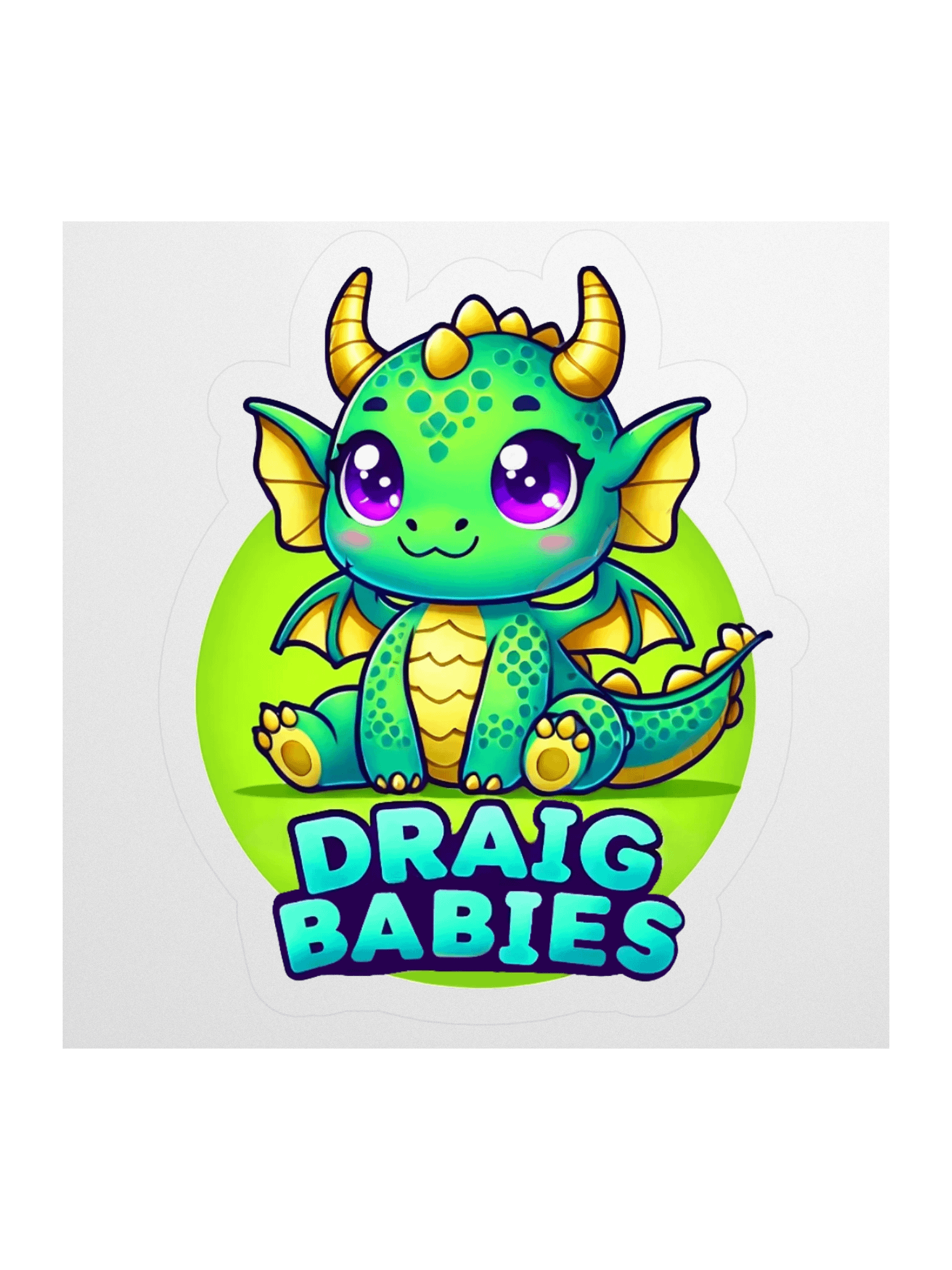 TEAM DRAIG! Cute Dragon Kiss Cut Stickers product image (2)