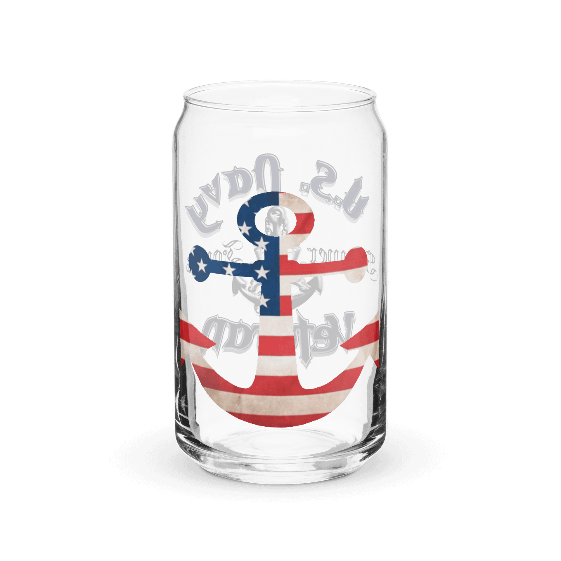 U.S. Navy Veteran Nautical Tribute Can Glass product image (3)