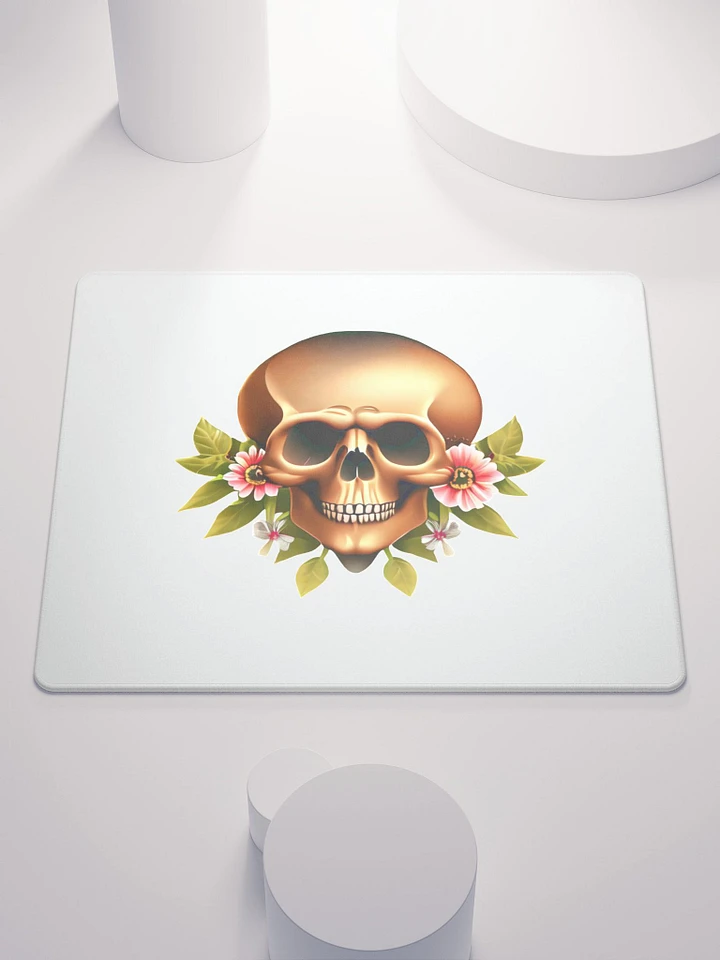 Skull with Nice Flowers Skull, skulls, skull art design, skeleton, skull and bones, scary, skull tattoo, artistic skull, human skull, dark skull, bones, Halloween, flowers product image (1)