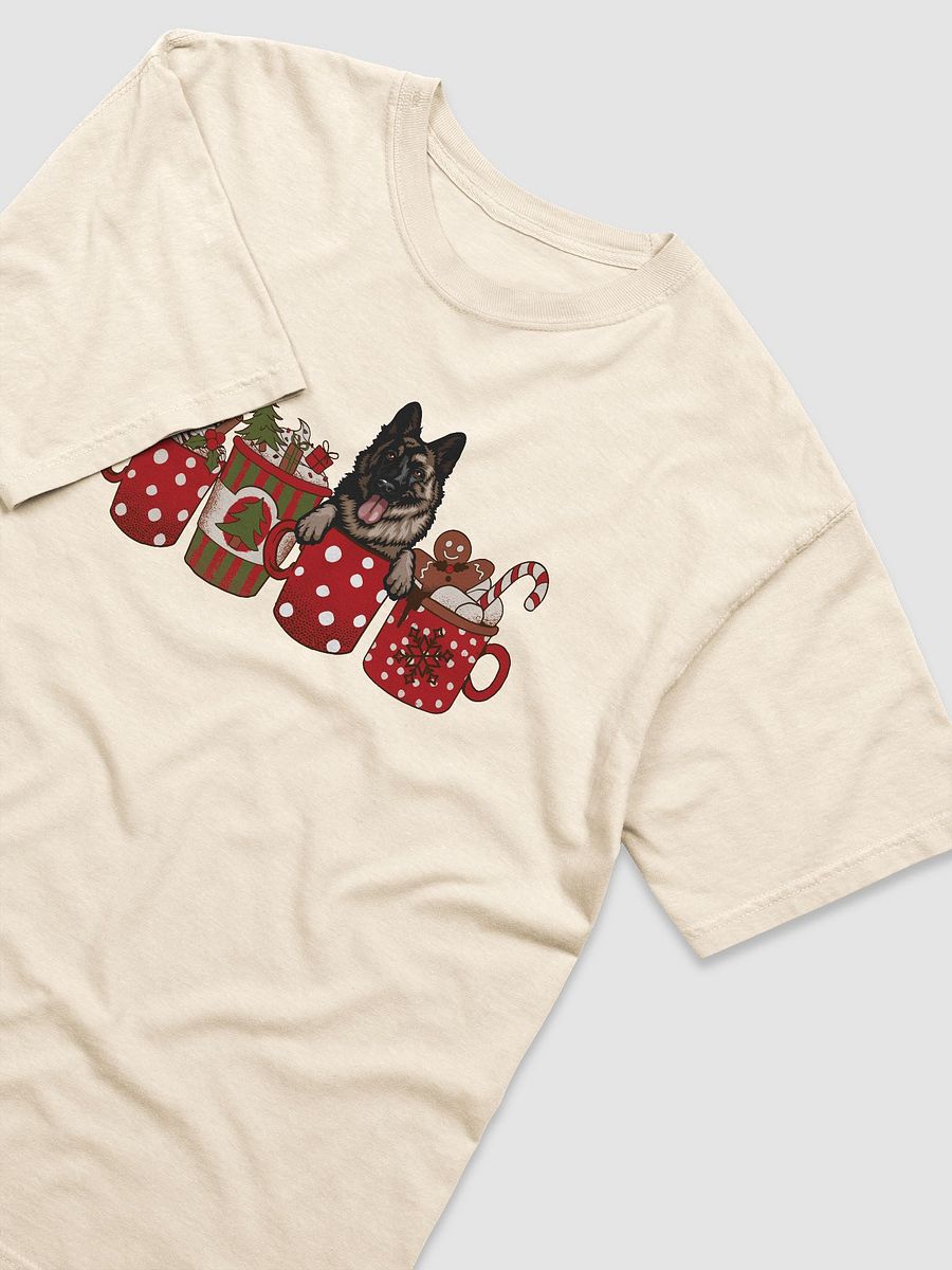 Cute German Shepherd(2) in a Christmas Cup T-Shirt | Funny Christmas Pup in a Cup product image (16)