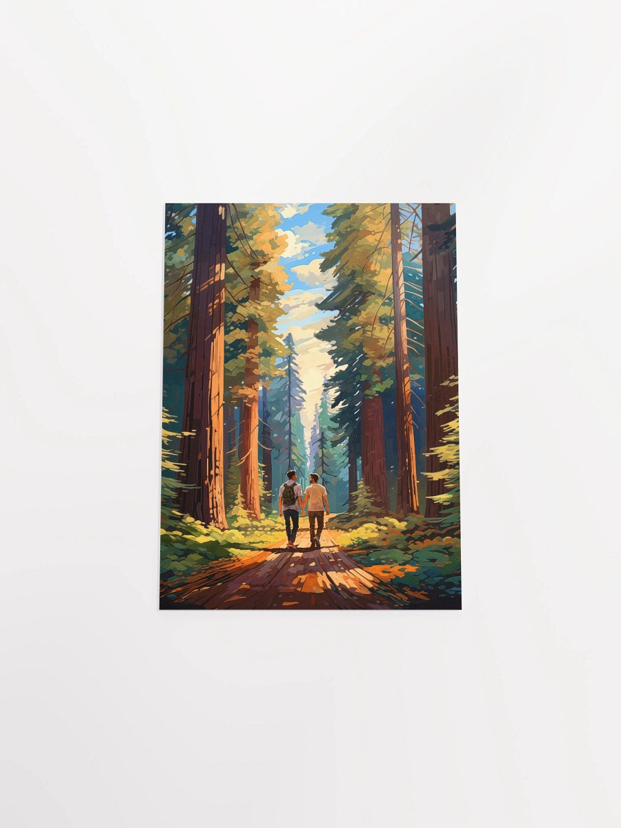 Seeing The Redwoods Together - Gay Couple Studio Art Print product image (30)