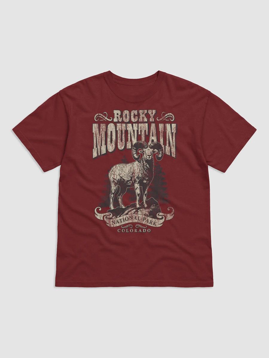Rocky Mountain National Park, Colorado Tee | Vintage-Style Grunge Western Shirt of a Bighorn Sheep product image (12)