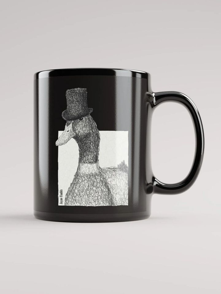 Feathered Gentleman Black Mug product image (1)