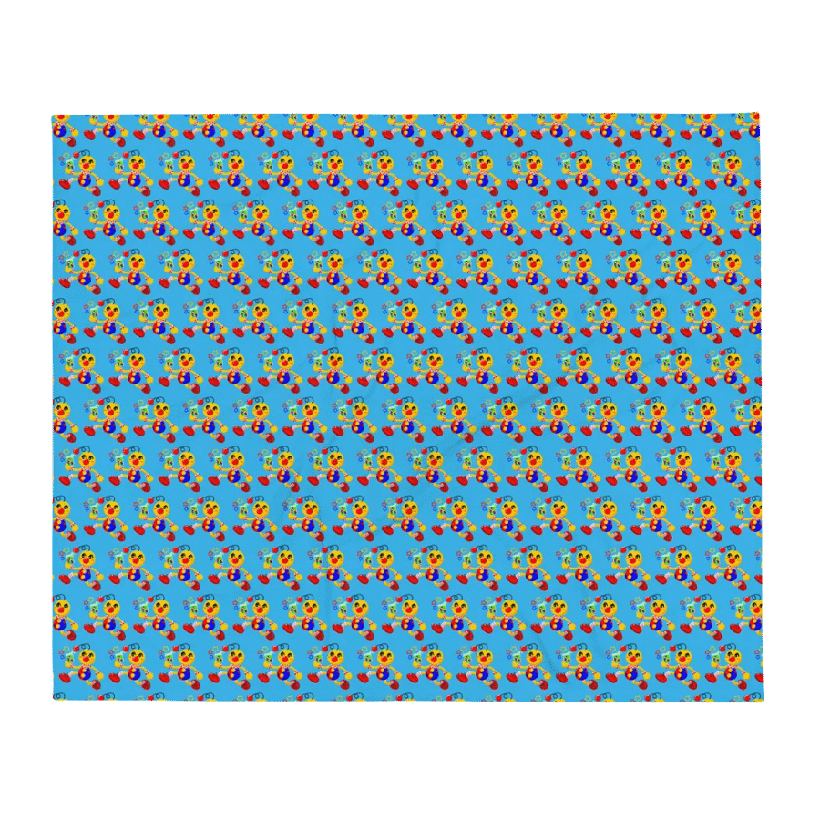 Blue Boyoyoing Dash Hearts Hypoallergenic Blanket product image (1)