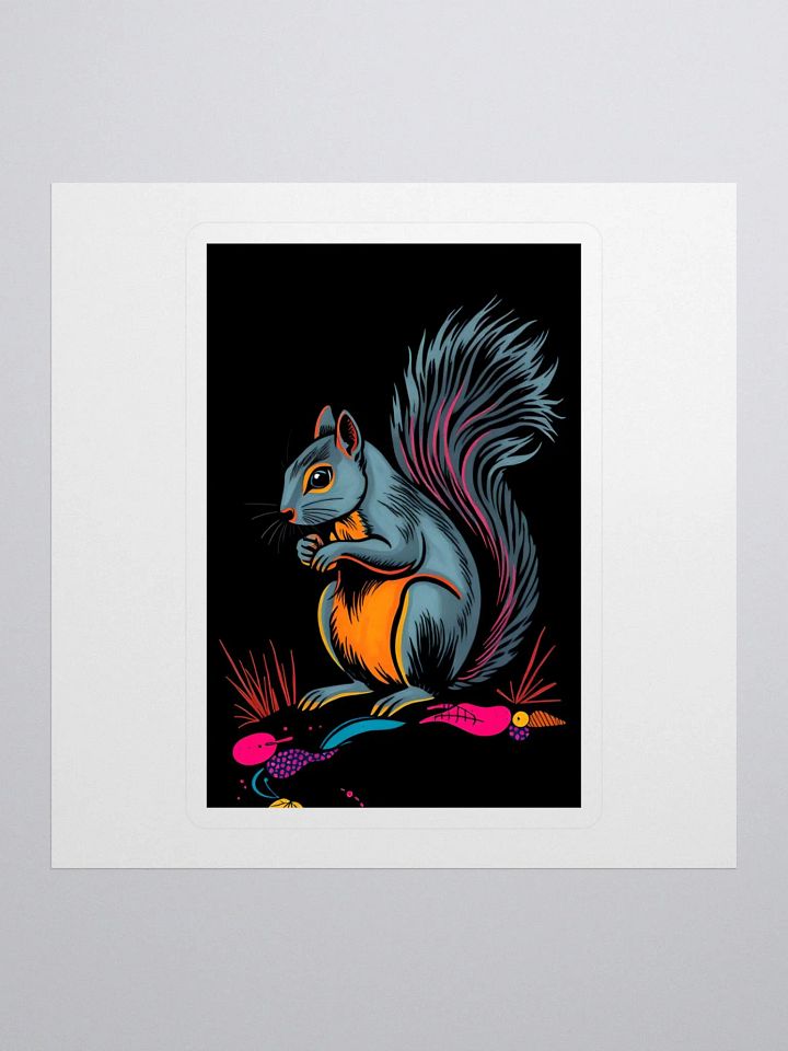 Funky Squirrel Kiss Cut Stickers product image (1)
