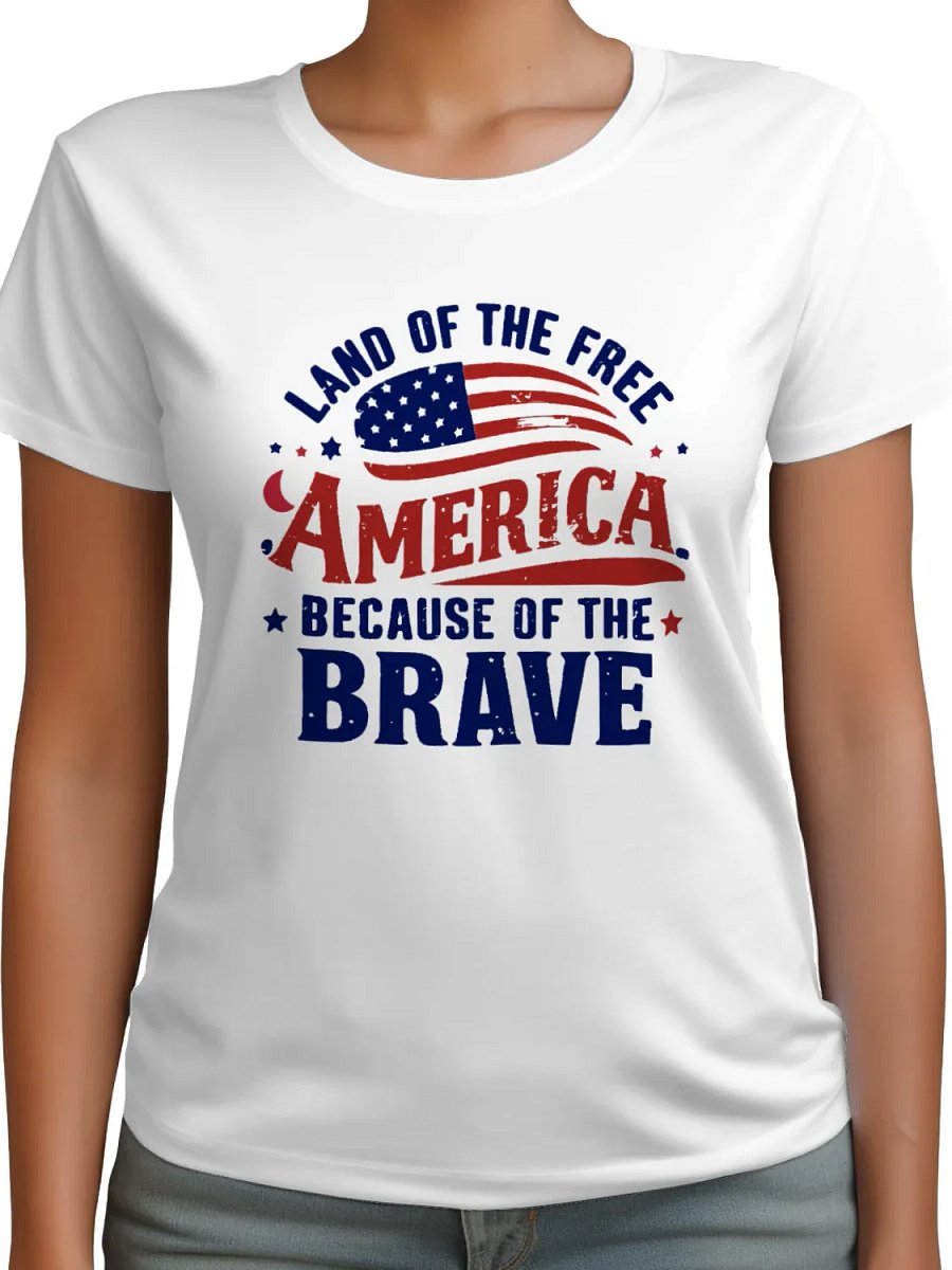 Land Of The Free Because Of The Brave Shirt product image (2)