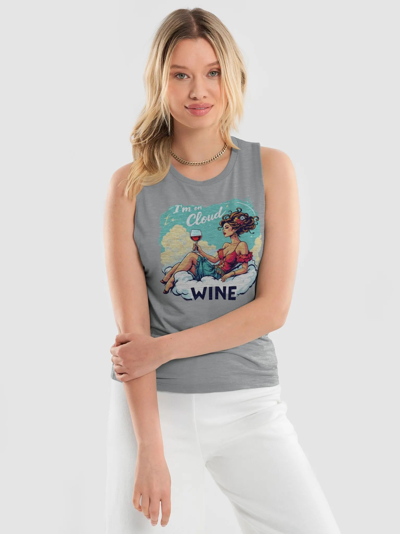 Cloud Wine Flowy Muscle Tank product image (10)