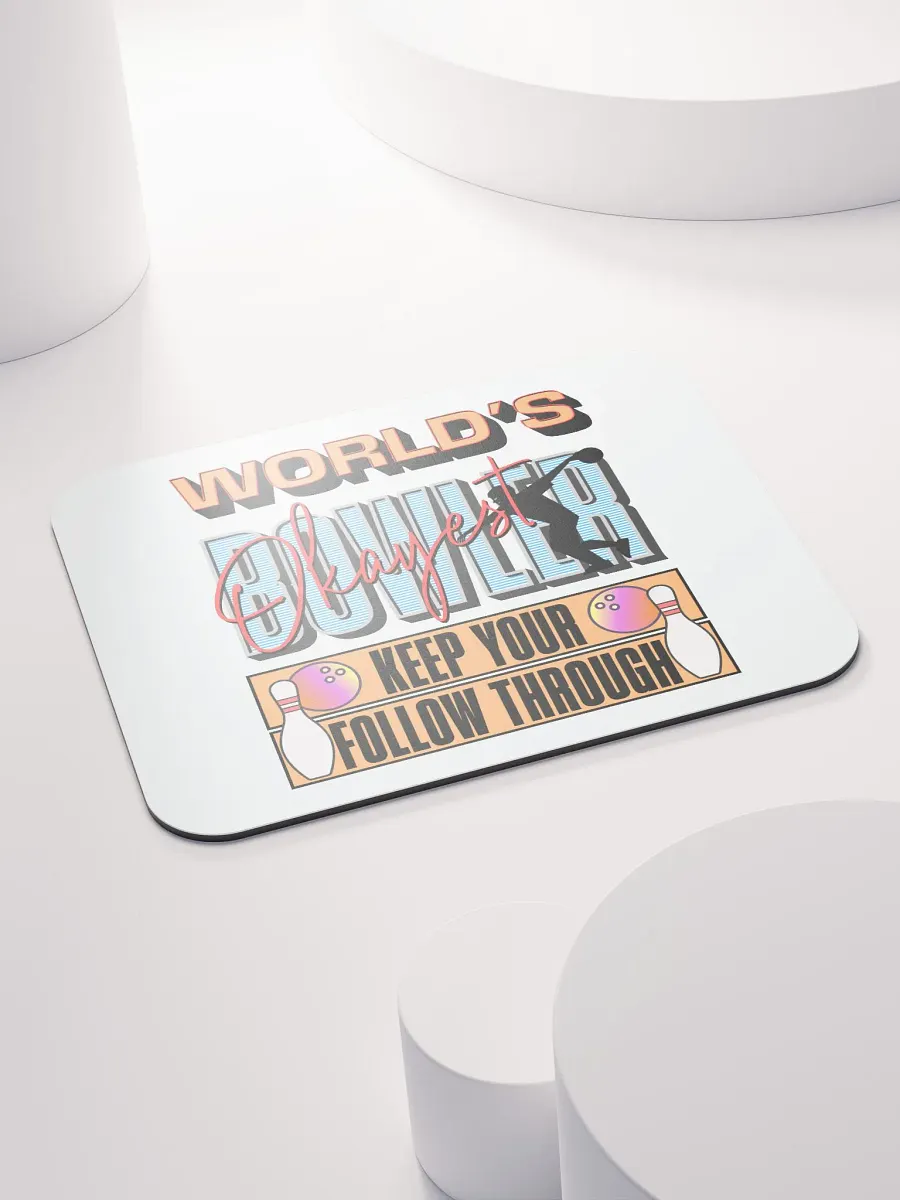 Worlds Okayest Bowler Mouse Pad product image (4)