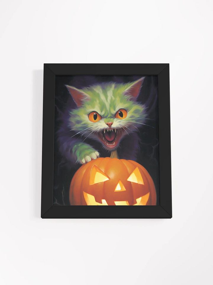 Ghoulish Feline Horrorscape Poster product image (1)