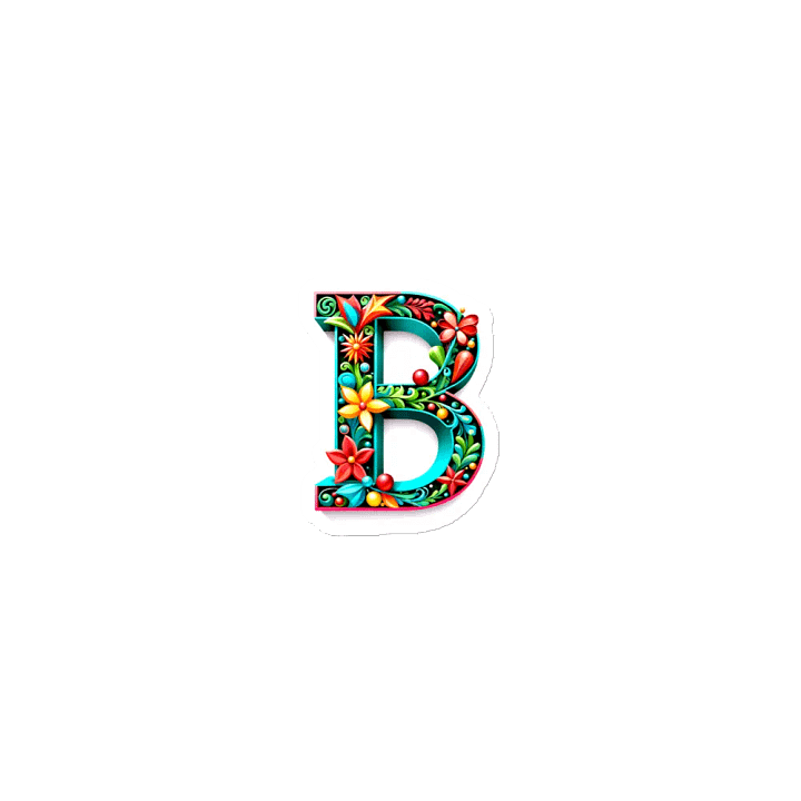 Christmas Monogram Letter B(7) Magnet product image (1)