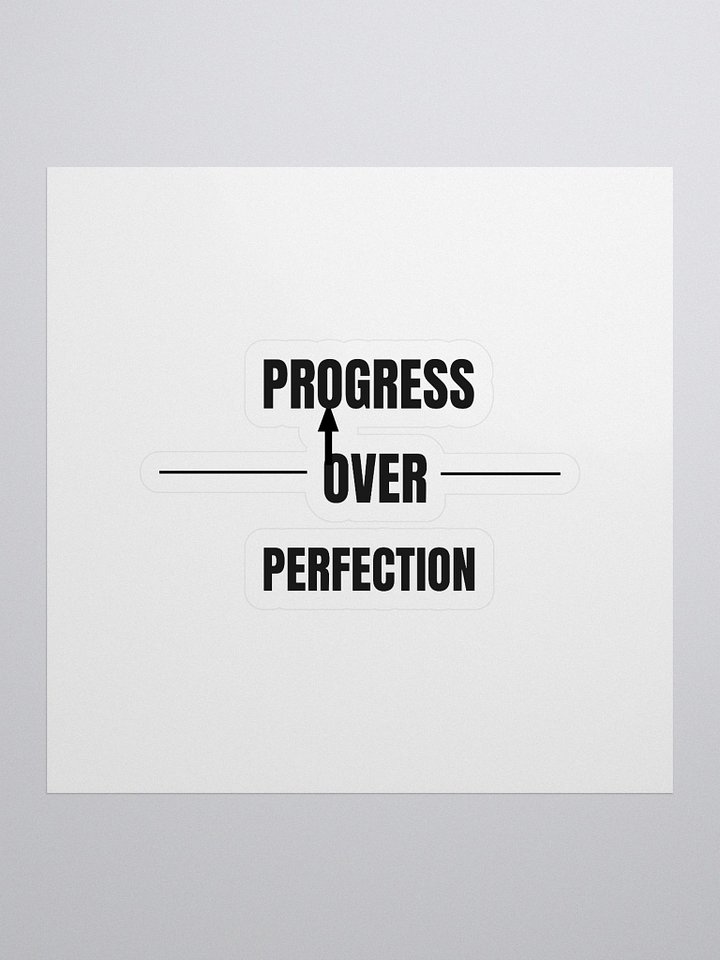 Progress Over Perfection Kiss Cut Stickers product image (1)