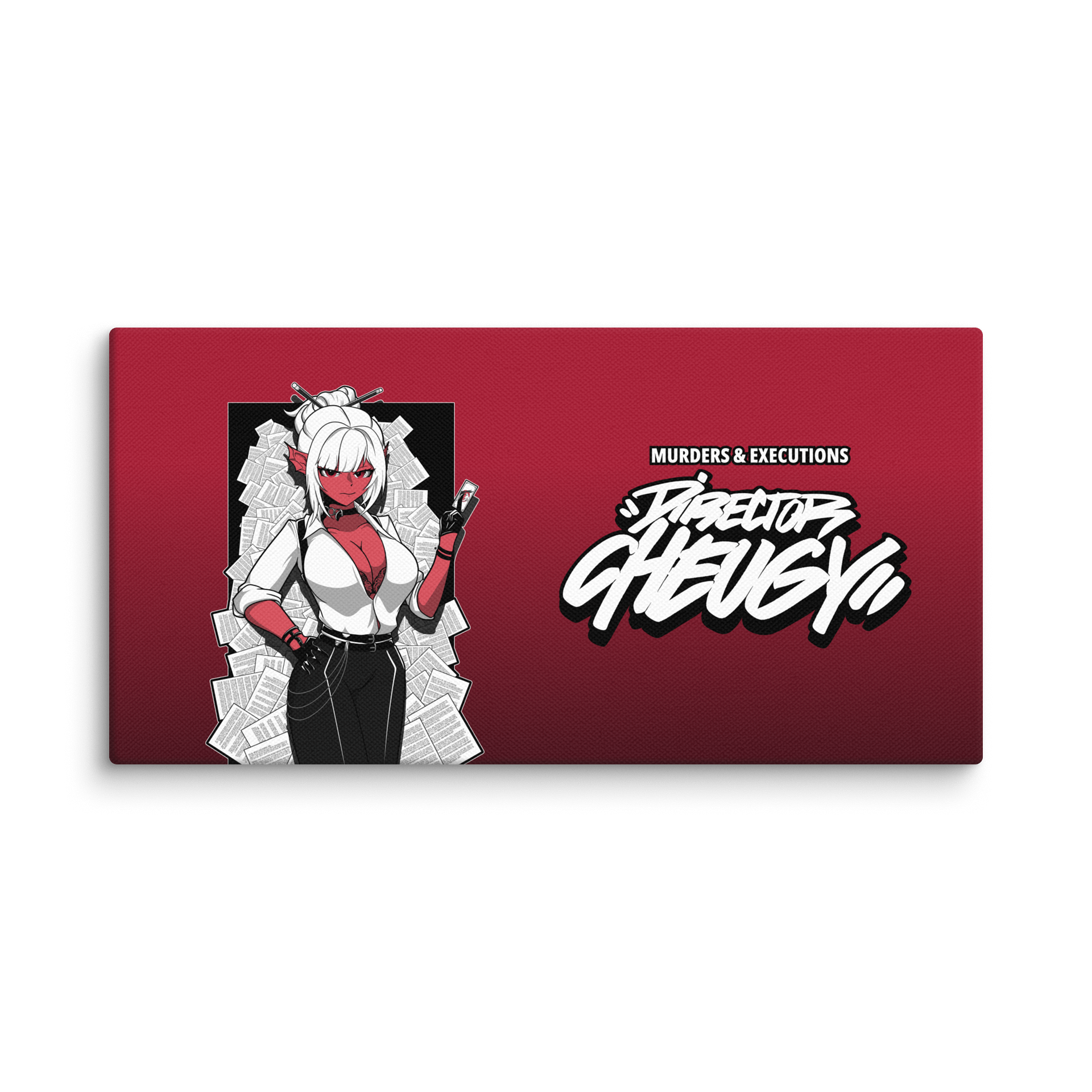 Murders & Executions Canvas Wall Art (Red) product image (1)