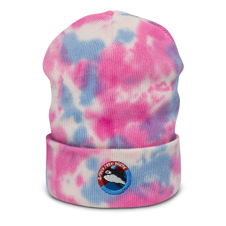 Fuck Them Boats Tie Dye Beanie product image (3)