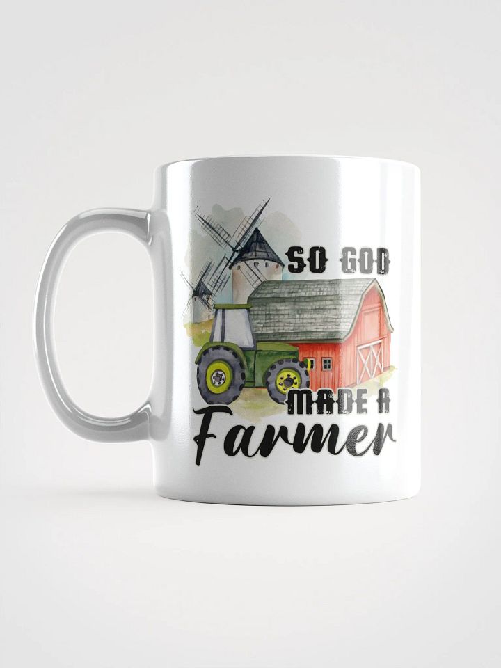 "so god made a farmer" white Mug product image (1)