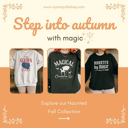🍂👻 Something wickedly cozy this way comes… 👻🍂
The Haunted Fall Collection has officially arrived! 🎃✨

🧡 Brand new sweatshirts...