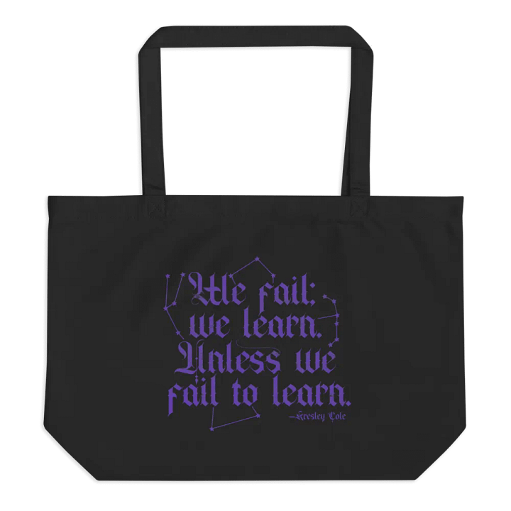 We Fail We Learn Organic Cotton Tote product image (1)