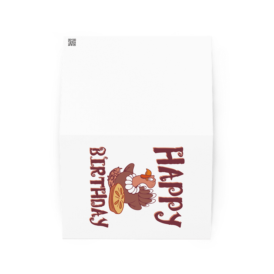 Happy Birthday (Thanksgiving) Birthday Card 5" x 7" product image (2)