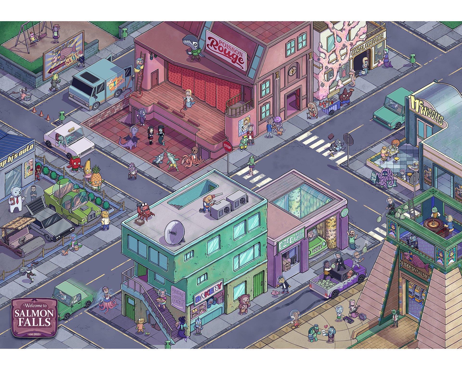 Salmon Falls Matte Poster Print product image (2)