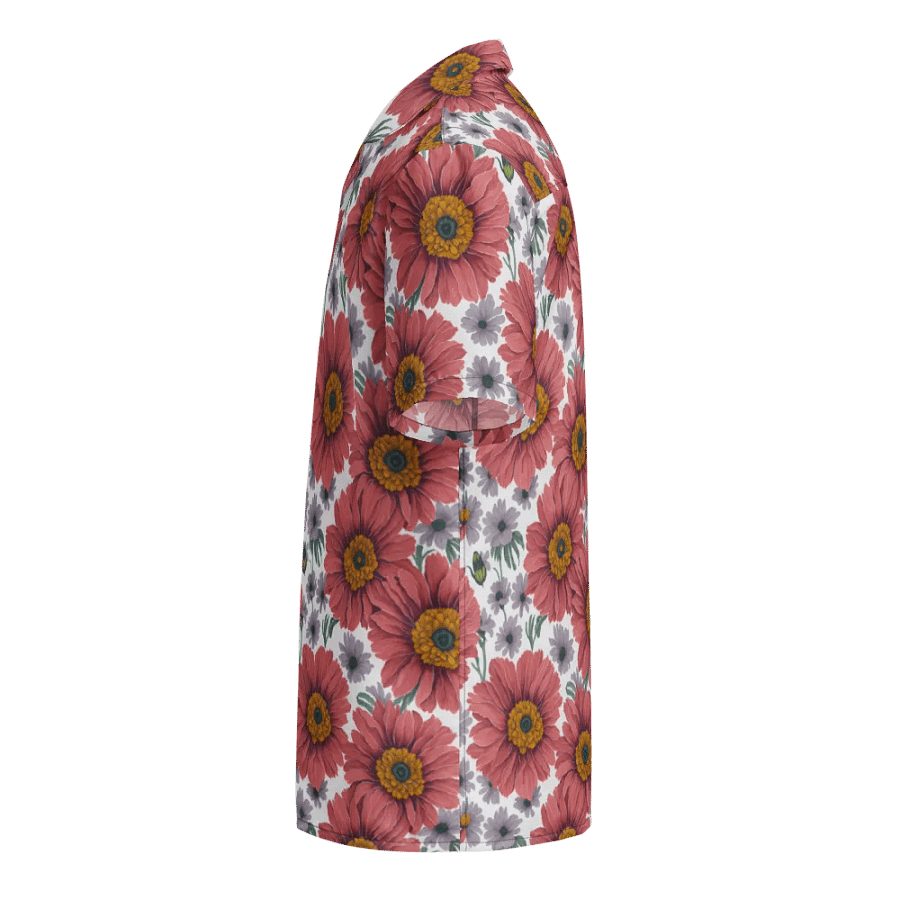Floral Pattern Gerbera Flowers Hawaiian Shirt product image (3)