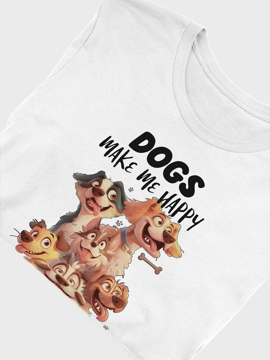 Funny Dogs Make Me Happy, Humans Make My Head Hurt Unisex Supersoft T-Shirt product image (5)