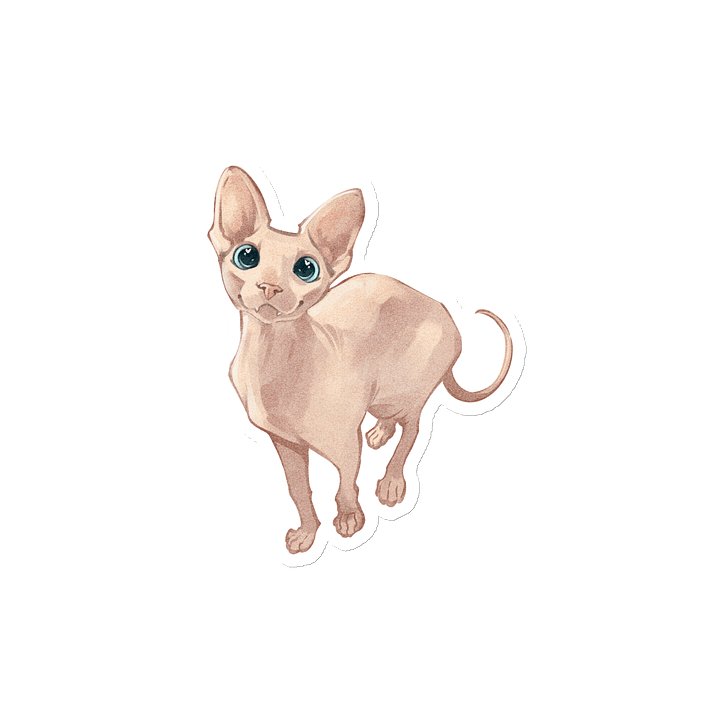 Cute sphinx cat | Die-cut magnet product image (2)