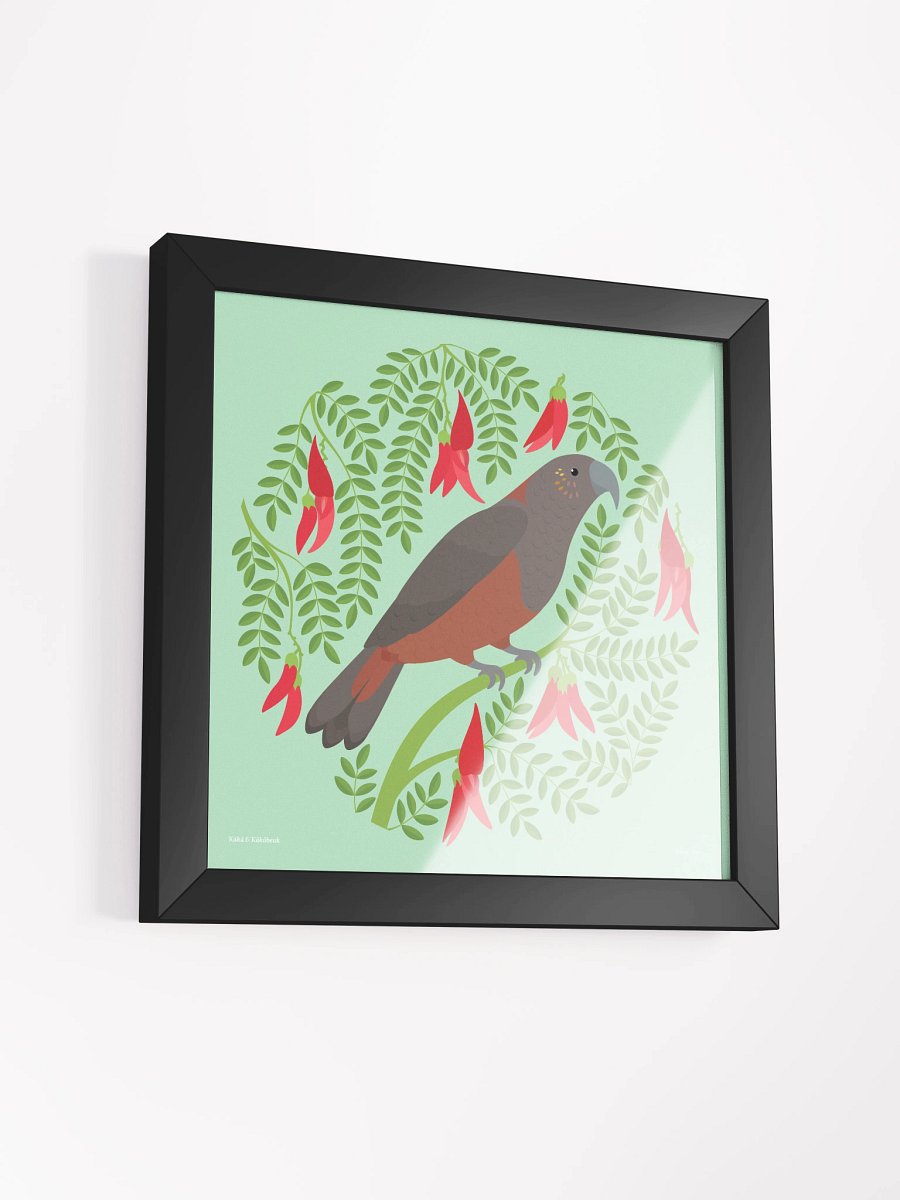 Kākā in Kākābeak Framed Wall Art product image (38)