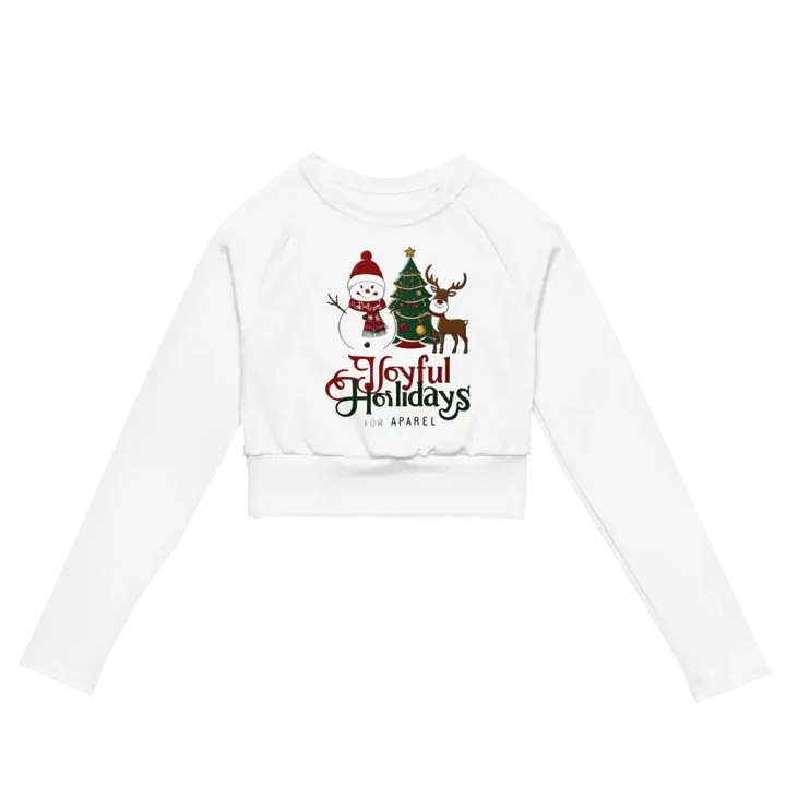 Joyful Holidays Recycled Crop Top product image (2)