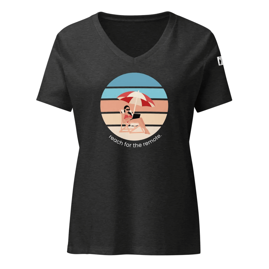 Reach For The Remote. V-Neck Tee product image (6)