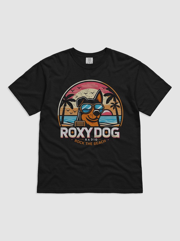Roxy Dog Radio Rock The Beach Dog With Shades T-Shirt product image (9)