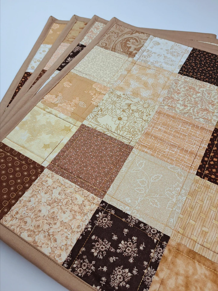 Shades of Tan Quilted Placemats product image (2)